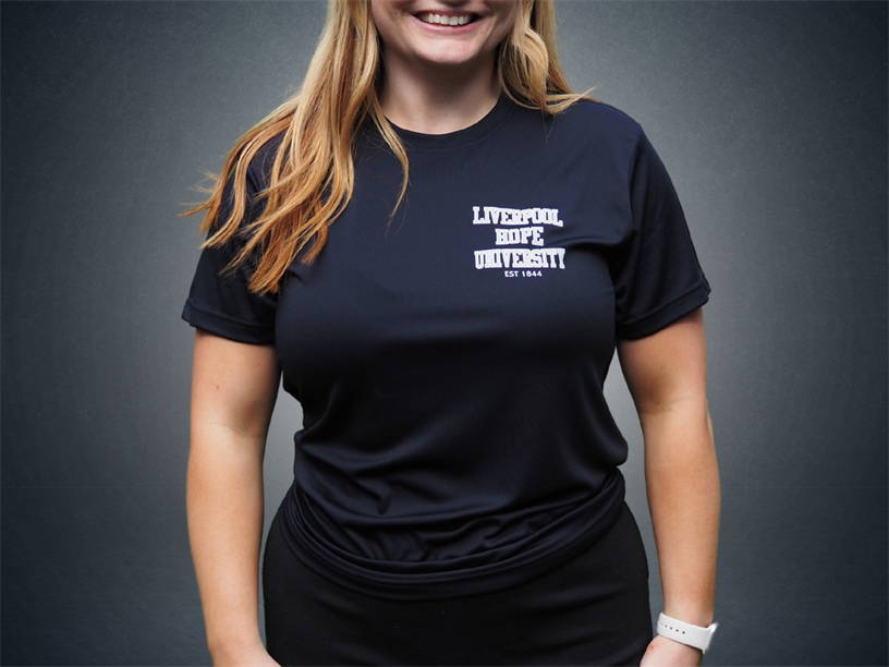 Navy Liverpool Hope TriDri Sports Tee